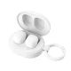 Bezvadu TWS austiņas 3mk FlowBuds 6.0 ar klipsi, Bluetooth 6.0, baltas