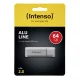 USB zibatmiņa Intenso Alu Line 64 GB USB 2.0, sudraba