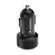 Auto lādētājs Wozinsky WDCCAC, USB-C un USB-A, PD, QC 3.0, 36W, melns