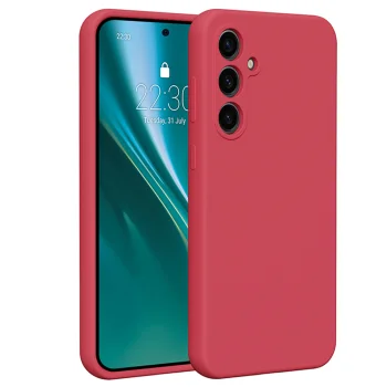 Etteri Silicone Case vāciņš Samsung Galaxy S23 FE, Sarkans