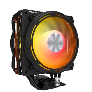 Darkflash E400 PLUS aktīvais procesora dzesētājs, melns