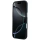 Mercedes Leather Semi Wrap Iconic Line MagSafe vāciņš iPhone 17 Pro Max, Tumši zils