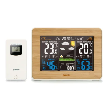 Meteoroloģiskā stacija Alecto WS-1560 ar bezvadu sensoru, Bamboo