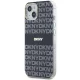 DKNY iPhone 15 / 14 / 13 vāciņš IML Mono & Stripe MagSafe, melns