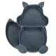 Silikona bērnu trauku komplekts 9 elementi, pelēks | Set of silicone children\'s dishes 9 elements