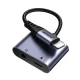 Joyroom SY-L01 2in1 Lightning uz 3.5mm un Lightning adapteris, melns