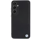 BMW Samsung Galaxy S24 vāciņš Signature Leather Crossing Lines, melns