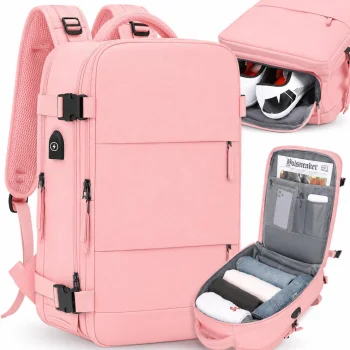 Ceļojumu mugursoma lidmašīnai 40x30x20 cm, rokas bagāža ar USB