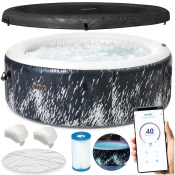 Intex 28494 piepūšamais SPA baseins ar hidromasāžu, 4 personām