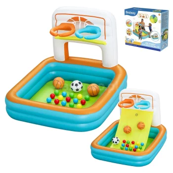 Bestway 52728 piepūšams rotaļu laukums ar bumbām, 120 x 107 x 84 cm