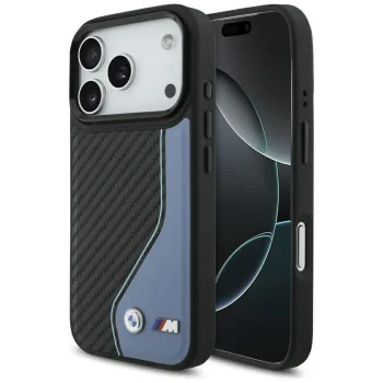 BMW M Carbon Logo MagSafe vāciņš priekš iPhone 17 Pro, Blue