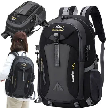 Tūrisma mugursoma 40L, melna