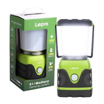 Lepro 3300002 kempinga lampa ar baterijām, 1000 lm