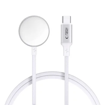 Tech-Protect UltraBoost USB-C induktīvais lādētājs priekš Apple Watch, 1m, balts