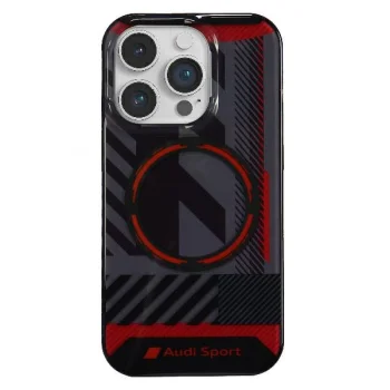 Audi IML Sport MagSafe vāciņš iPhone 14 Pro Max 6.7", melns