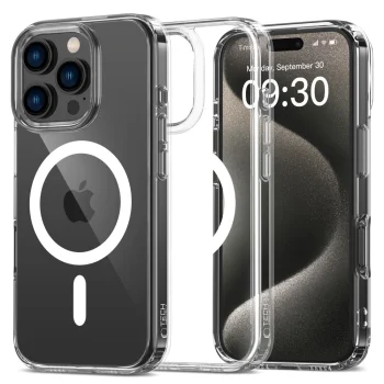 Tech-Protect iPhone 16 Pro Max vāciņš FlexAir Hybrid MagSafe, caurspīdīgs
