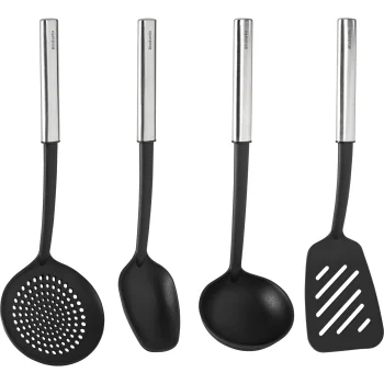 Virtuves piederumu komplekts Brabantia 260285, 4 gab., Black / Silver