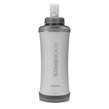 Mīkstā skriešanas ūdens pudele Rockbros 350017001, 500 ml, balta