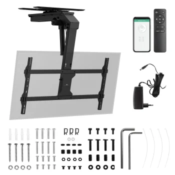 Maclean elektriskais griestu TV stiprinājums, Tuya, 43-86", 45kg, VESA 800x400