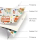 Attīstošs divpusējs rotaļu spēļu putu paklājs bērniem, Pilsēta Mežš 200x180 cm | Double-sided foam play mat...