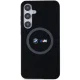 BMW M Silicone Printed Ring MagSafe vāciņš Samsung Galaxy S24+, melns