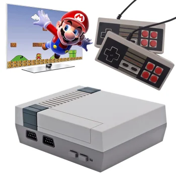 Retro TV spēļu konsole ar 620 spēlēm un 2 pultīm, Pelēka
