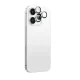 Kameras aizsargstikls AmazingThing iPhone 16 Pro / 16 Pro Max ar alumīnija rāmi, sudraba