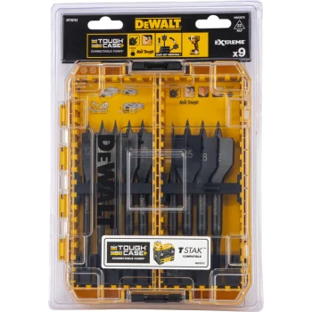 Lāpstiņurbju komplekts kokam DeWalt DT70751-QZ, 12–32 mm, 9 gab.