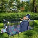 Lielā bērnu rotaļu manēža / laukums / sausais baseins 235x129cm, Zils | Safety Children\'s Playpen
