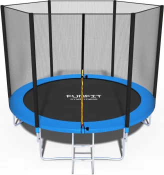FUNFIT Dārza Batuts ar Drošības Tīklu un Kāpnēm, 252 cm | Garden Trampoline with Safety Net and Ladder