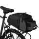 Velosipēda bagāžnieka soma 8L ar pleca siksnu, 900D Oxford, melna