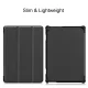Vāks apvalks pārvalks priekš Lenovo Tab M10 (TB-X605F), melns | Tri-fold Stand Tablet Leather Case