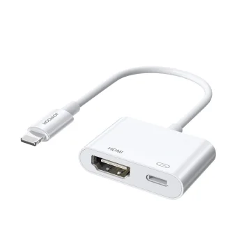 Joyroom S-H141 Lightning uz HDMI un Lightning adapteris, Balts