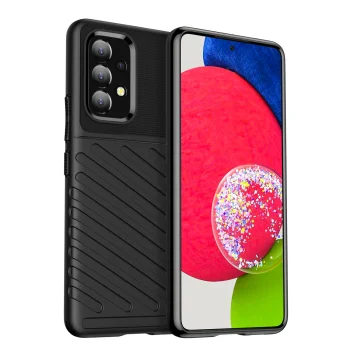 Samsung Galaxy A53 5G (SM-A536) Thunder Series TPU Cover Case, Black | Telefona Macņš Vāciņš Apvalks Maks Bampers