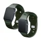3mk Apple Watch 42 / 44 / 45 / 49 mm silikona siksniņa, zaļa