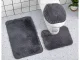 3-daļīgs vannas istabas paklājiņu komplekts, neslīdošs, zils