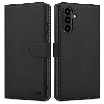 Tech-Protect Wallet atverams vāciņš Samsung Galaxy A56 5G, Matte Black