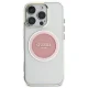 Guess IML Metal Colored Circle Classic Logo MagSafe vāciņš priekš iPhone 16 Pro Max, rozā