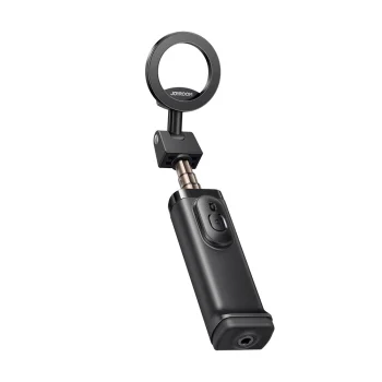 Joyroom JR-ZS509 MagSafe saderīgs pašbilžu kociņš un statīvs ar Bluetooth, melns