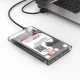 Ārējais diska korpuss 2.5\" HDD/SSD Orico 2139C3, USB-C, 5 Gb/s, caurspīdīgs