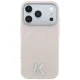 Karl Lagerfeld Grained Embossed Ring & Kameo Logo MagSafe vāciņš iPhone 18 Pro / 17 Pro, bēšs