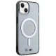 BMW iPhone 14 Plus / 15 Plus vāciņš Silver Ring MagSafe, caurspīdīgs
