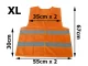 Atstarojoša drošības veste, oranža, XL