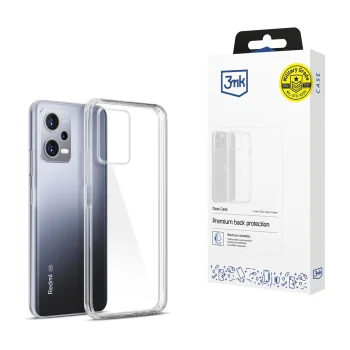 Silikona apvalks Xiaomi Redmi Note 12 Pro+ no 3mk Clear Case sērijas – caurspīdīgs
