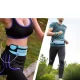 Skriešanas vingrošanas jostas soma telefonam, melna | Running Fitness Belt Waist Bag