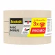 Krāsotāju līmlente Scotch Basic 24 mm x 50 m, bēša, 3 gab.