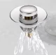 Universāls izlietnes aizbāznis, 62 mm, sudraba–zelta