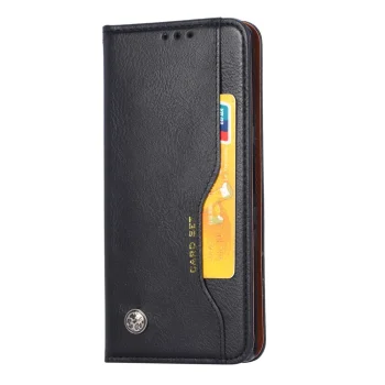 Sony Xperia 5 (J8210 J9210) PU Leather Wallet Book Case Cover, Black | Vāks Maciņš Maks Grāmatiņa Apvalks