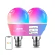 Lepro BP1-2 E14 LED viedā spuldze ar Bluetooth un Wi-Fi, 470 lm, 2 gab.