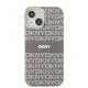 DKNY iPhone 15 / 14 / 13 vāciņš IML Mono & Stripe MagSafe, bēšs